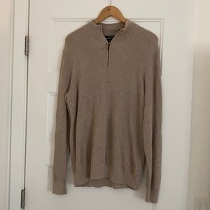 Nordstrom Men’s L quarter Zip Cotton & Cashmere Pullover *WORN ONCE*